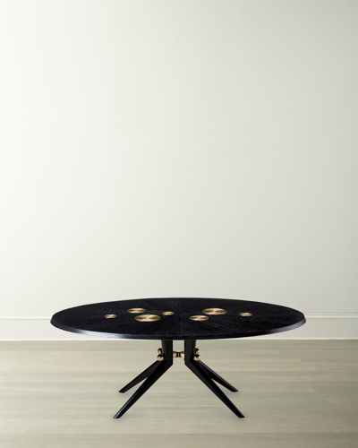 Jonathan Adler Trocadero Dining Table, Ebonized Oak