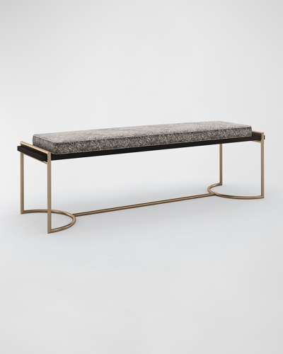Caracole Slim Line Bench In Chocolate