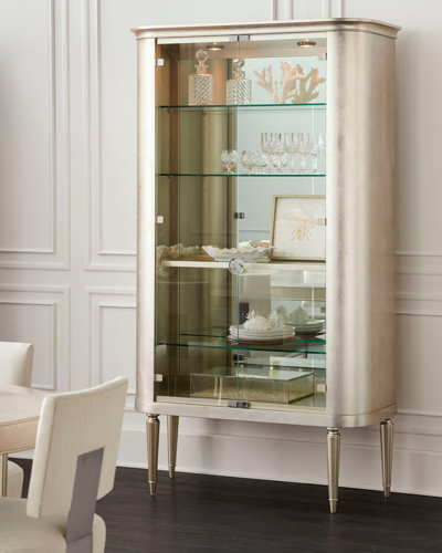 Caracole Time To Reflect Display Cabinet In Silver