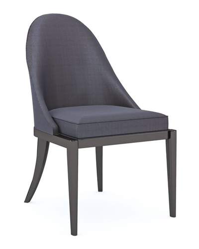 Caracole Natural Choice Side Chair In Navy