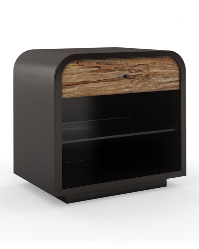 Caracole Excess Knot Nightstand In Chocolate