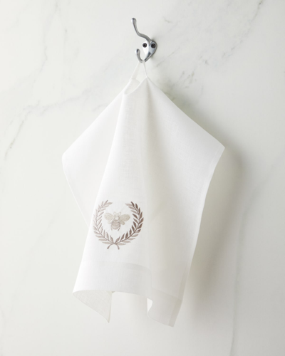 Arte Italica Bumble Bee Towel In White