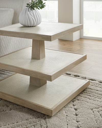 Hooker Furniture Cascade Collection Tiered End Table In Neutral