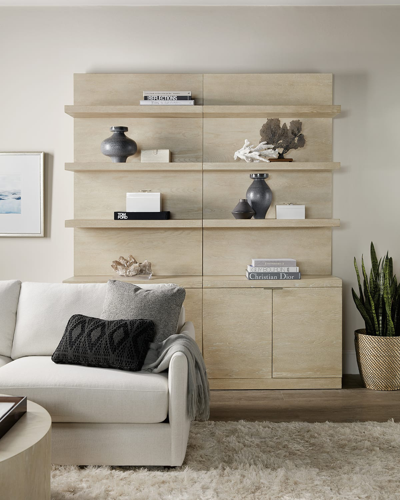 Hooker Furniture Cascade Collection Bookcase In Taupe