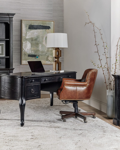 Hooker Furniture Bristowe Writing Desk In Black