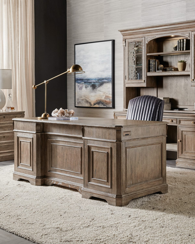 Hooker Furniture Sutter Executive Desk In Brown