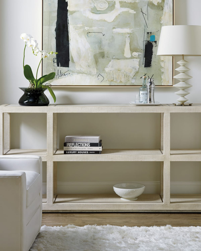 Hooker Furniture Cascade Collection Console Table In Chalk