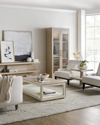 Hooker Furniture Cascade Collection Rectangular Cocktail Table In Taupe
