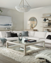 Hooker Furniture Cascade Collection Square Coffee Table In Cream