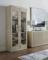 Hooker Furniture Cascade Display Cabinet In Taupe