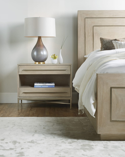 Hooker Furniture Cascade Two-drawer Nightstand In Taupe