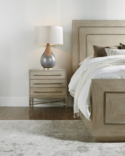 Hooker Furniture Cascade Three-drawer Nightstand In Taupe