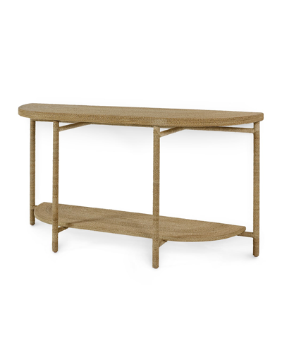 Palecek Monarch Console Table, Natural In Brown