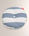 Fatboy Circle Pillow In Stripe Ocean Blue