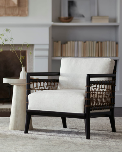 Palecek Pratt Lounge Chair In White