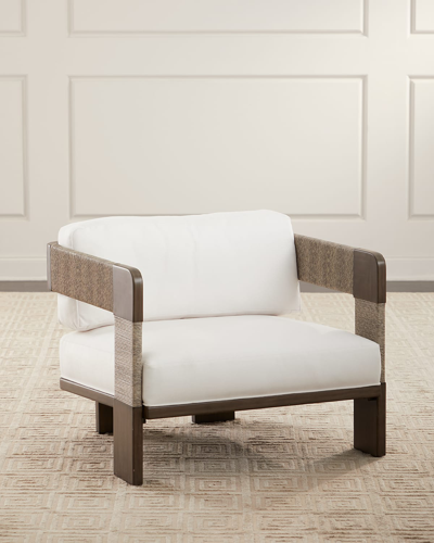Palecek Clayton Lounge Chair In White