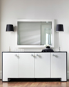 Bernhardt Silhouette Buffet In Eggshell/onyx