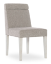 Bernhardt Foundations Side Chair In Linen/dark Greige