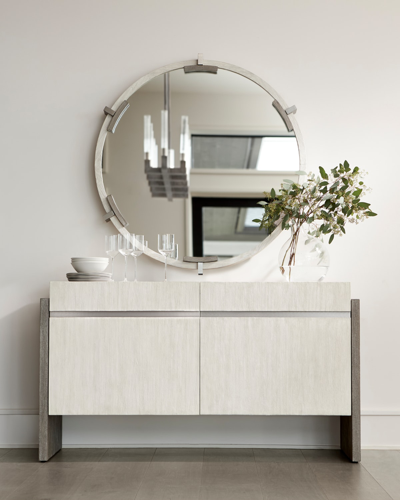 Bernhardt Foundations Cabinet In Linen/light Shale