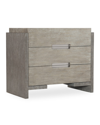 Bernhardt Foundations 3 Drawer Nightstand In Gray