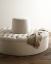 Old Hickory Tannery Audrey Tufted Conversation Settee In Pearl