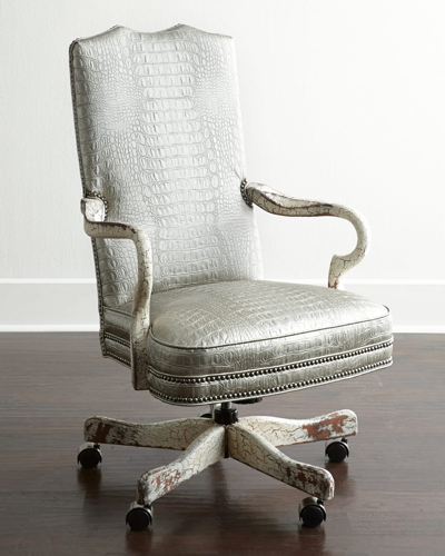 Old Hickory Tannery Sperry Office Chair In Metallic