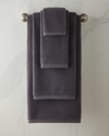 Matouk Aman Wash Cloth In Anthracite