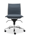 Euro Style Dirk Low Back Office Chair W/o Armrests In Blue
