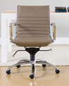 Euro Style Dirk Low Back Office Chair In Taupe