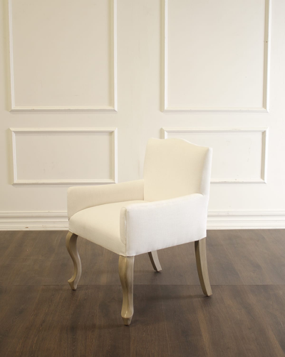 Peninsula Home Collection Pallais Dining Arm Chair In White