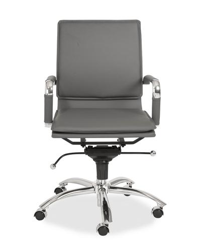 Euro Style Gunar Pro Low Back Office Chair In Gray