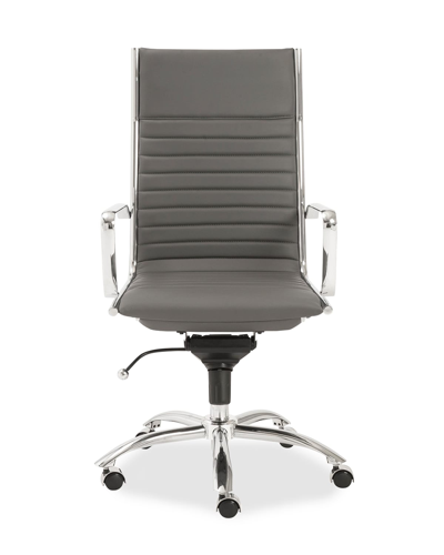 Euro Style Dirk High Back Office Chair In Gray