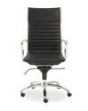 Euro Style Dirk High Back Office Chair In Black/chrome
