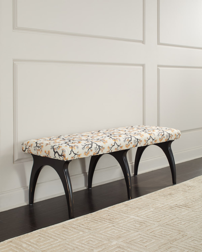 Massoud Sheehan Bench In Ivory/black