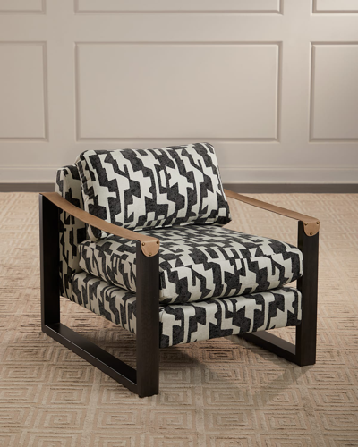 Massoud Micah Accent Chair In Multi