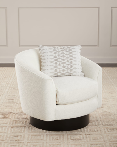 Bernhardt Camino Swivel Chair In Warm White