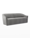 Interlude Home Channel Sofa, 90" In Grey