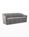 Interlude Home Channel Sofa, 90" In Gray