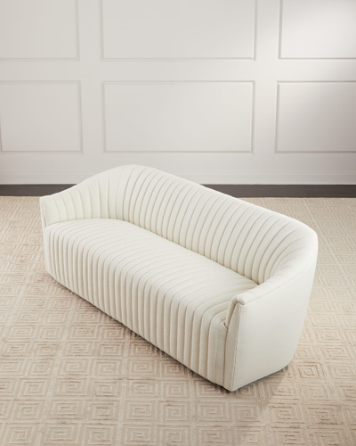 Interlude Home Channel Sofa, 90" In Neutral