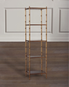Port 68 Doheny Brass Etagere In Aged Brass/black