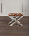 Port 68 Cross Lucite Tiger Bench In Paprika/gold
