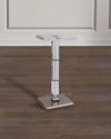 Port 68 Blake Brass & Crystal Accent Table In Crystal/brass