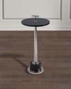 Port 68 Toronto Nickel Accent Table In Black