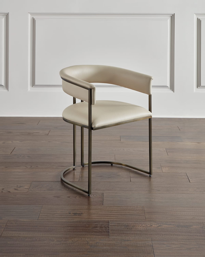 Interlude Home Emerson Chair In Cream Latte
