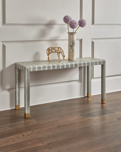 Interlude Home Wren Console Table In Gray