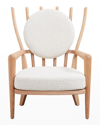 Jonathan Adler Us Voltaire Lounge Chair, Oatmeal