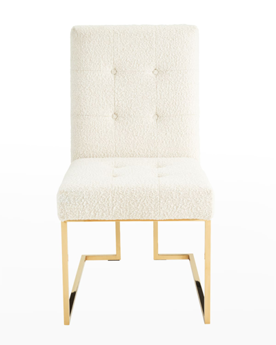 Jonathan Adler Goldfinger Dining Chair, Olympus Oatmeal In Neutral