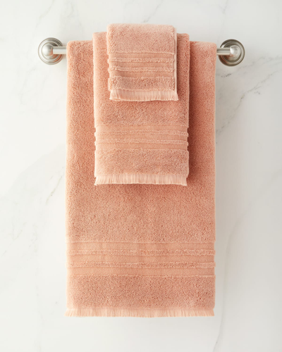 Kassatex Mercer Wash Towel In Pink Clay