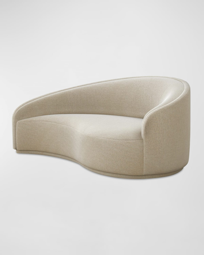 Interlude Home Dana Right Curved Chaise In Neutral