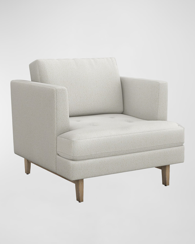 Interlude Home Ayler Chair In Shearling Cream